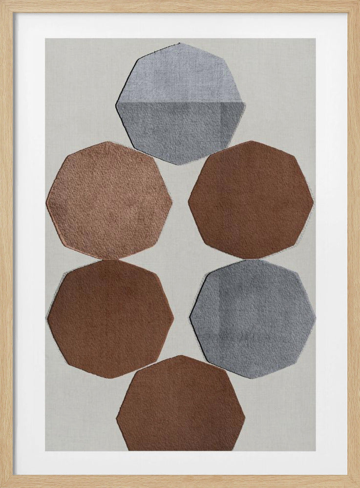 Facettierte Erdformen | Poster