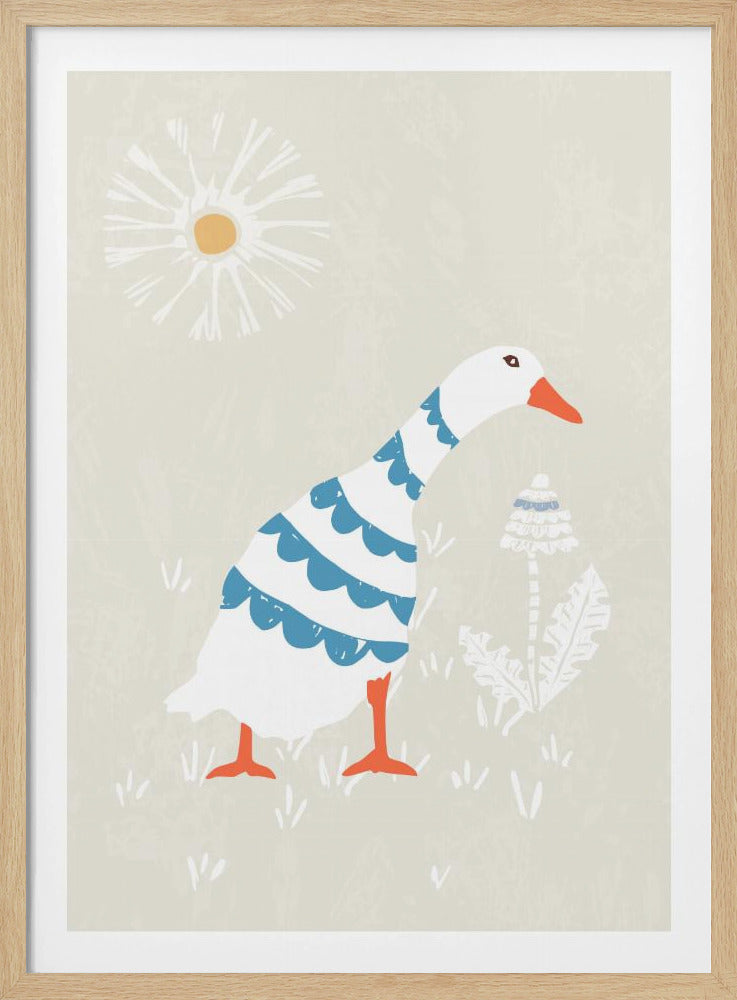 Gänseküken im Sonnenschein | Poster