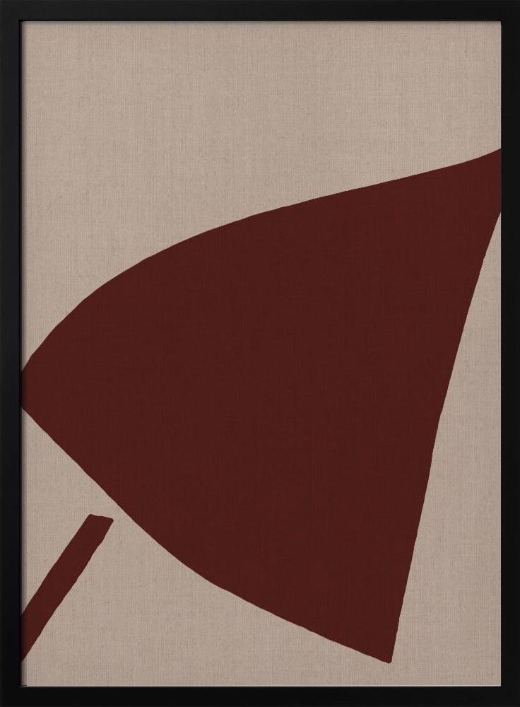 Rote geometrische Komposition | Poster