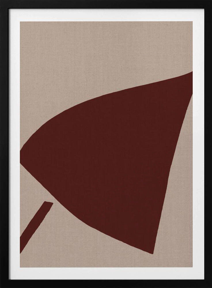 Rote geometrische Komposition | Poster