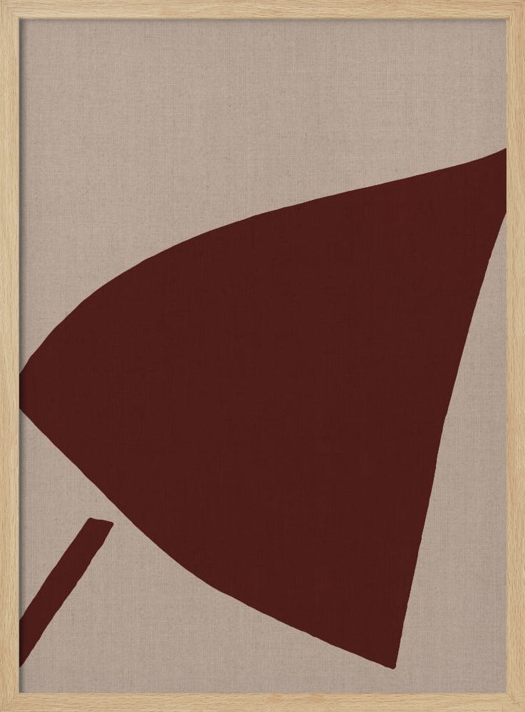 Rote geometrische Komposition | Poster