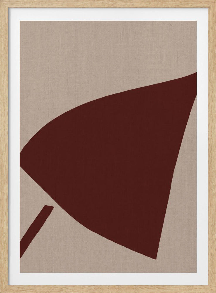 Rote geometrische Komposition | Poster