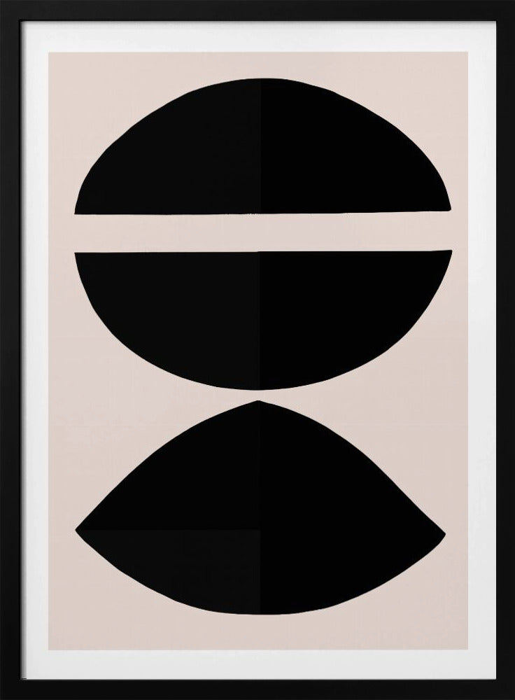 Schwarze geometrische Formen | Poster