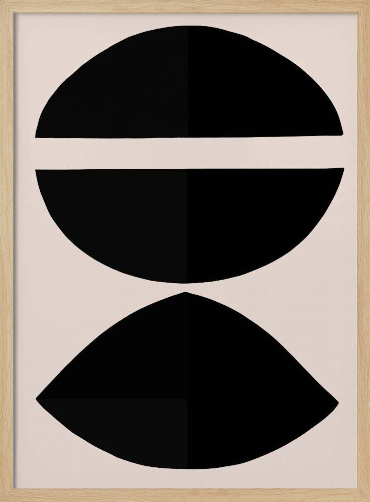 Schwarze geometrische Formen | Poster