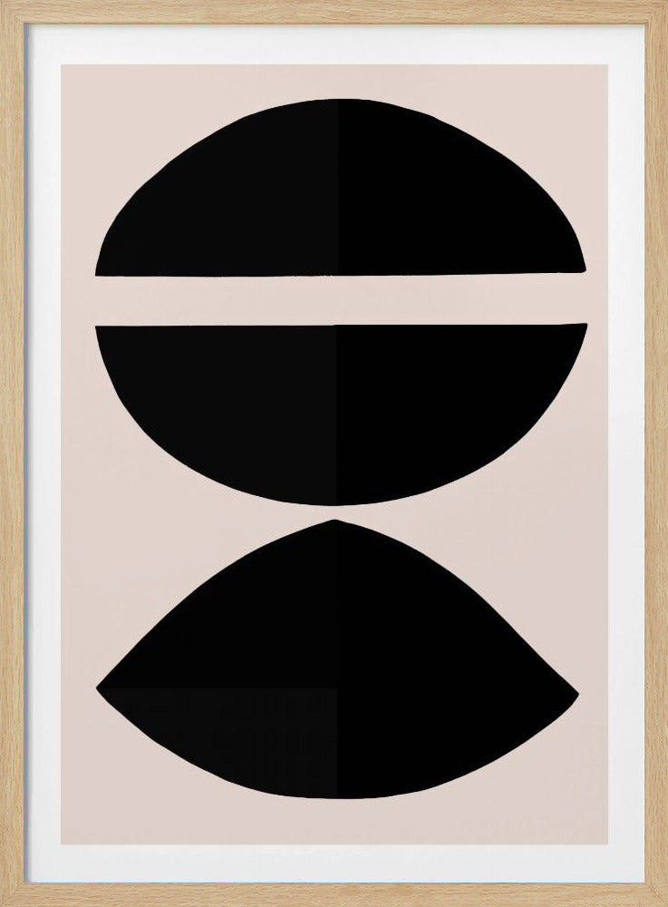 Schwarze geometrische Formen | Poster