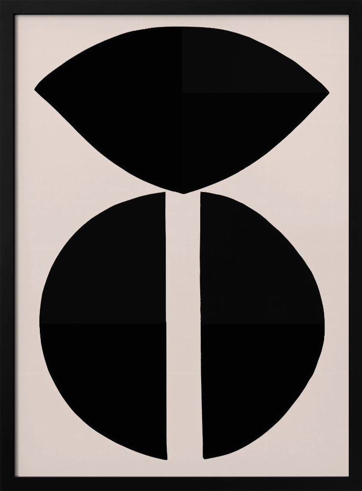 Schwarze Formen Harmonie | Poster