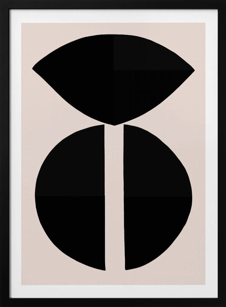 Schwarze Formen Harmonie | Poster