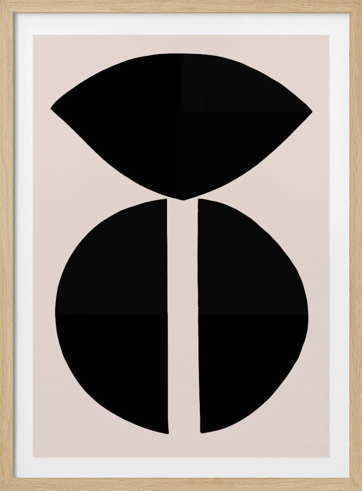 Schwarze Formen Harmonie | Poster