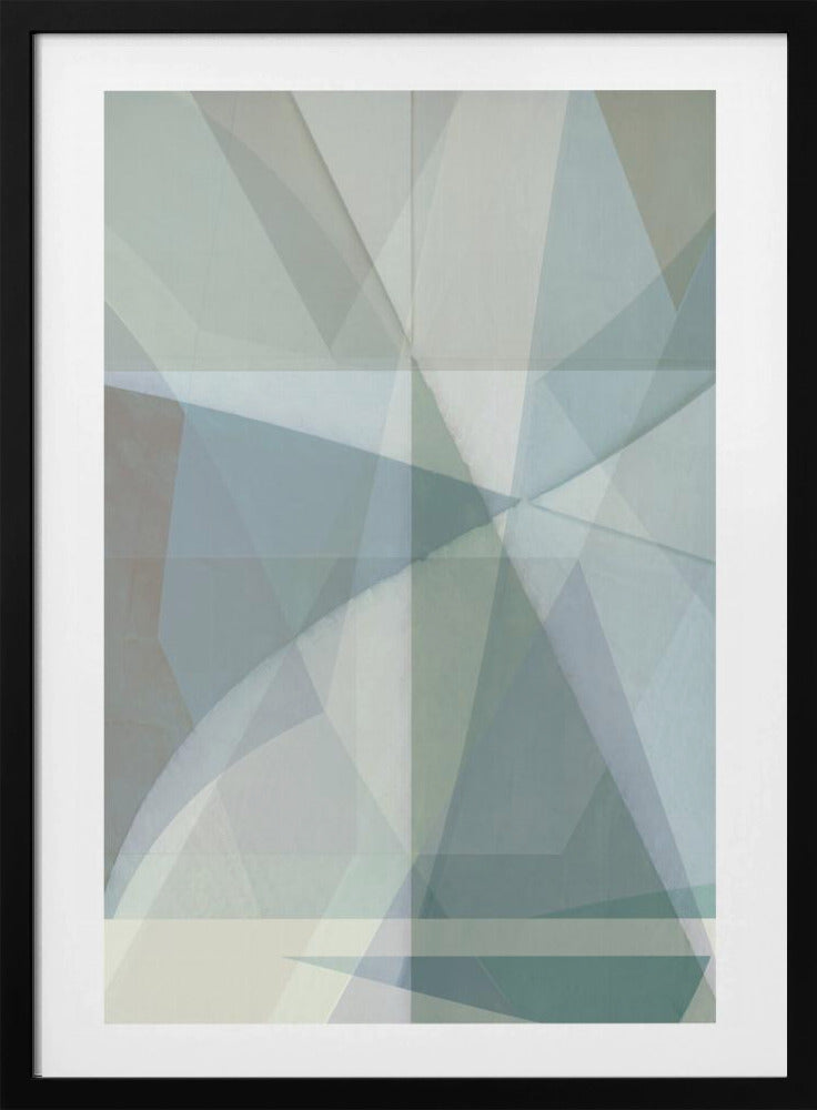 Geometrische Formen in gedämpften Tönen | Poster