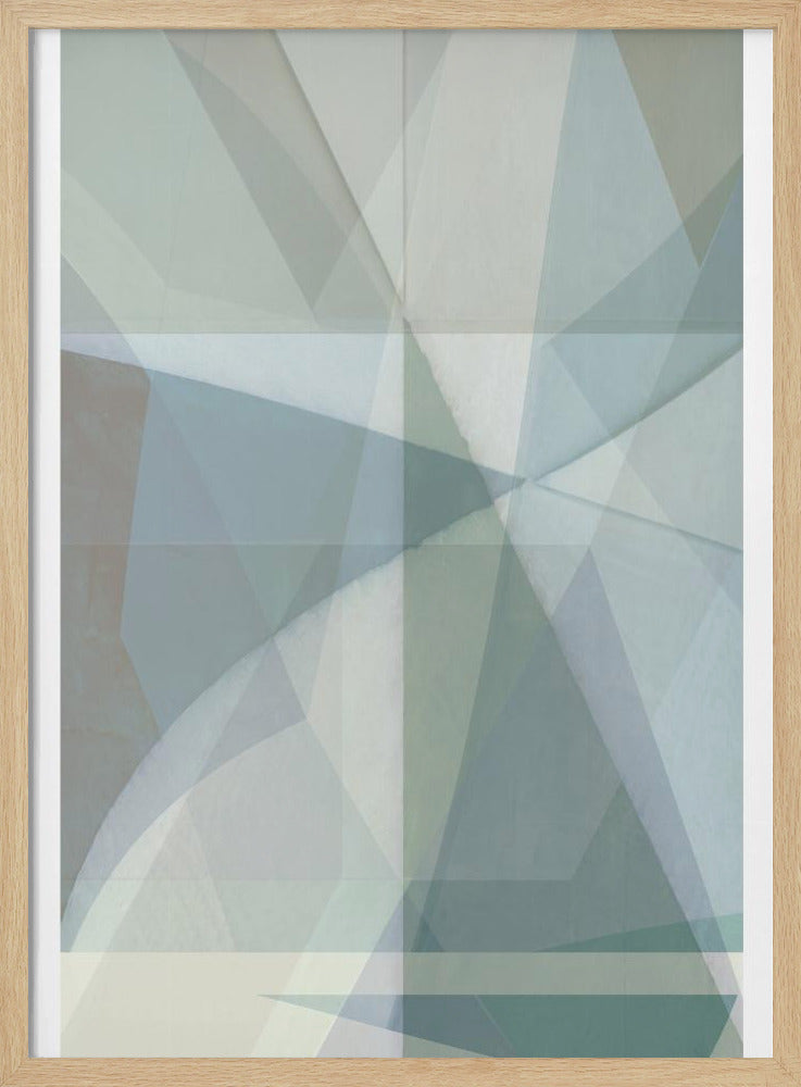 Geometrische Formen in gedämpften Tönen | Poster