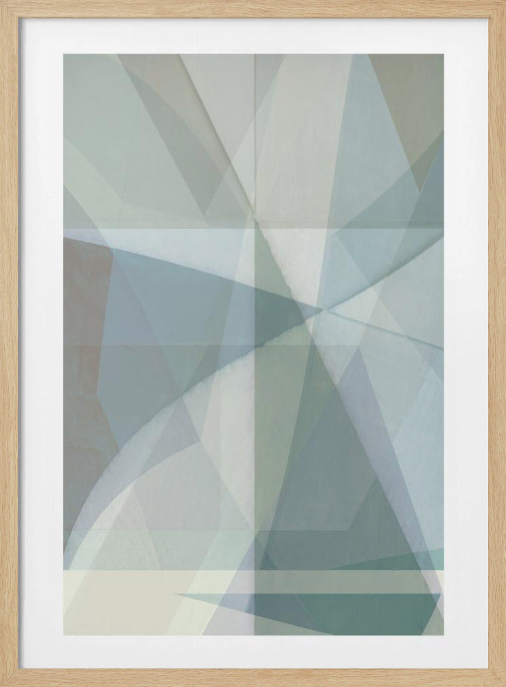 Geometrische Formen in gedämpften Tönen | Poster