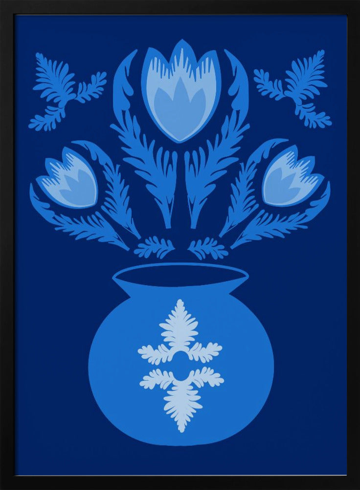 Leuchtende blaue Tulpen | Poster