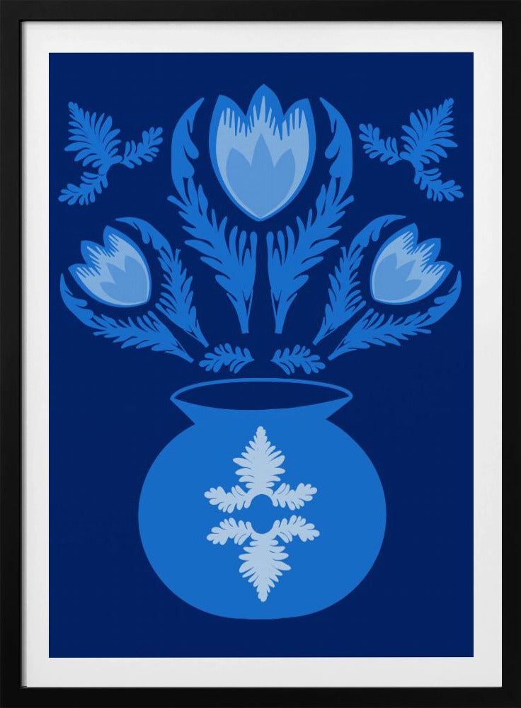 Leuchtende blaue Tulpen | Poster