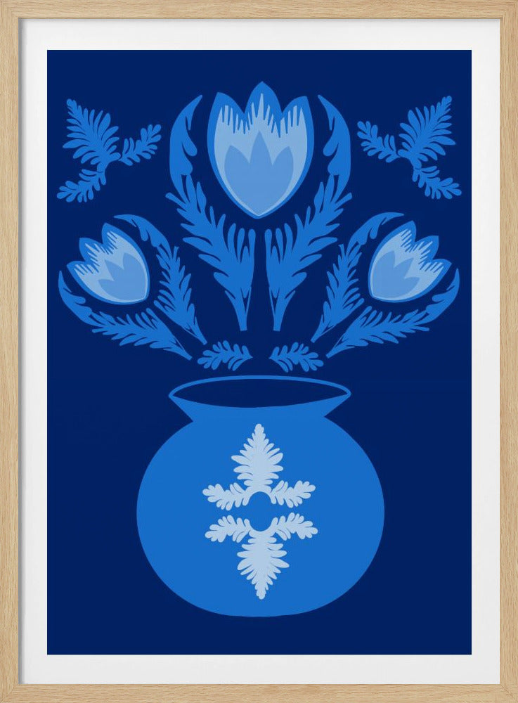 Leuchtende blaue Tulpen | Poster