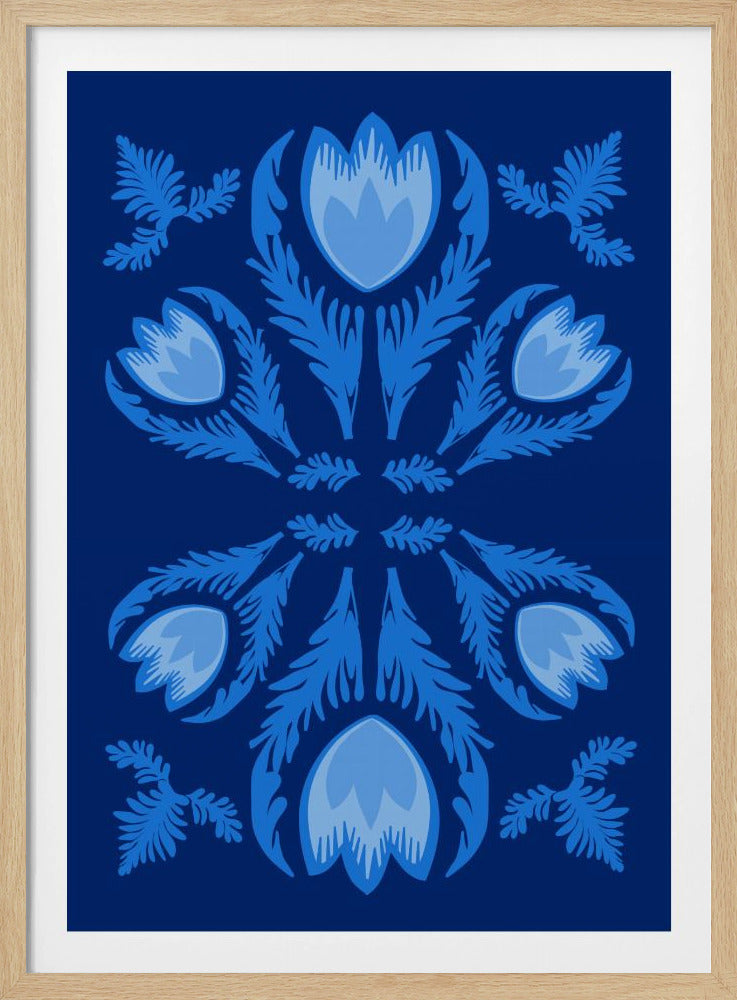 Grafische Blumen, leuchtende Tulpen | Poster