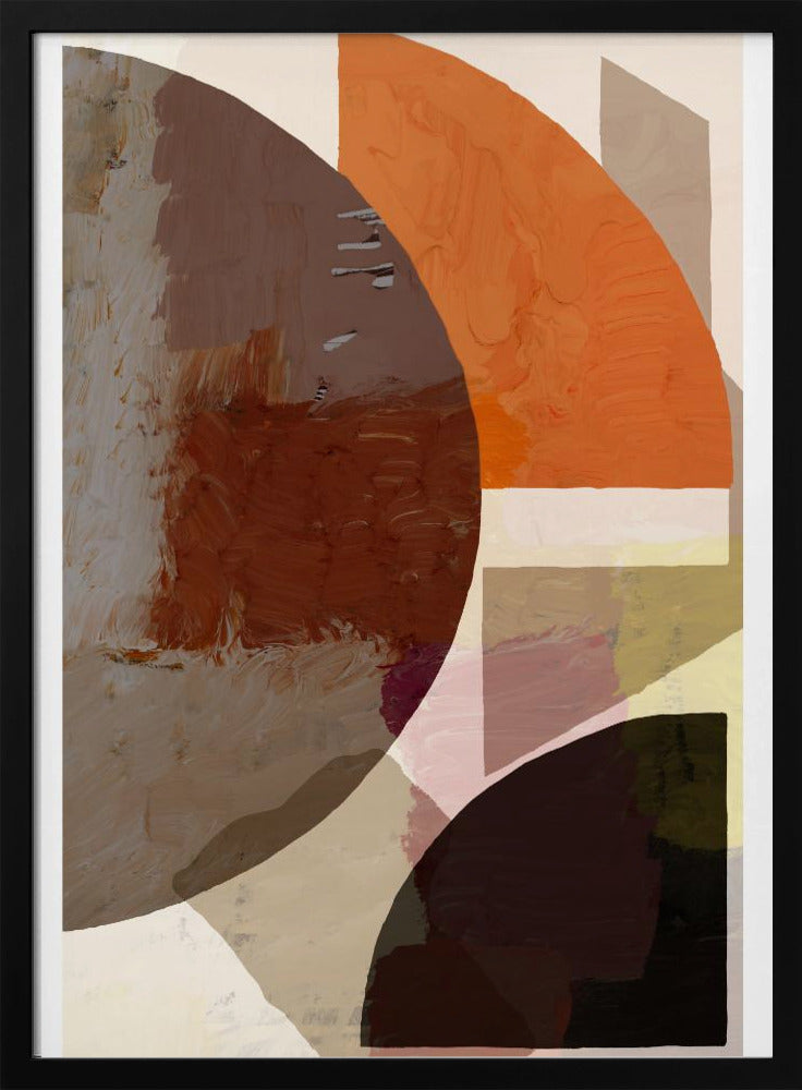 Kräftige geometrische Formen und erdige Töne | Poster