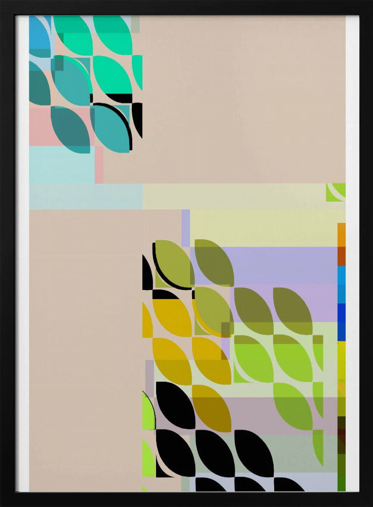 Bunte blattähnliche Formen | Poster