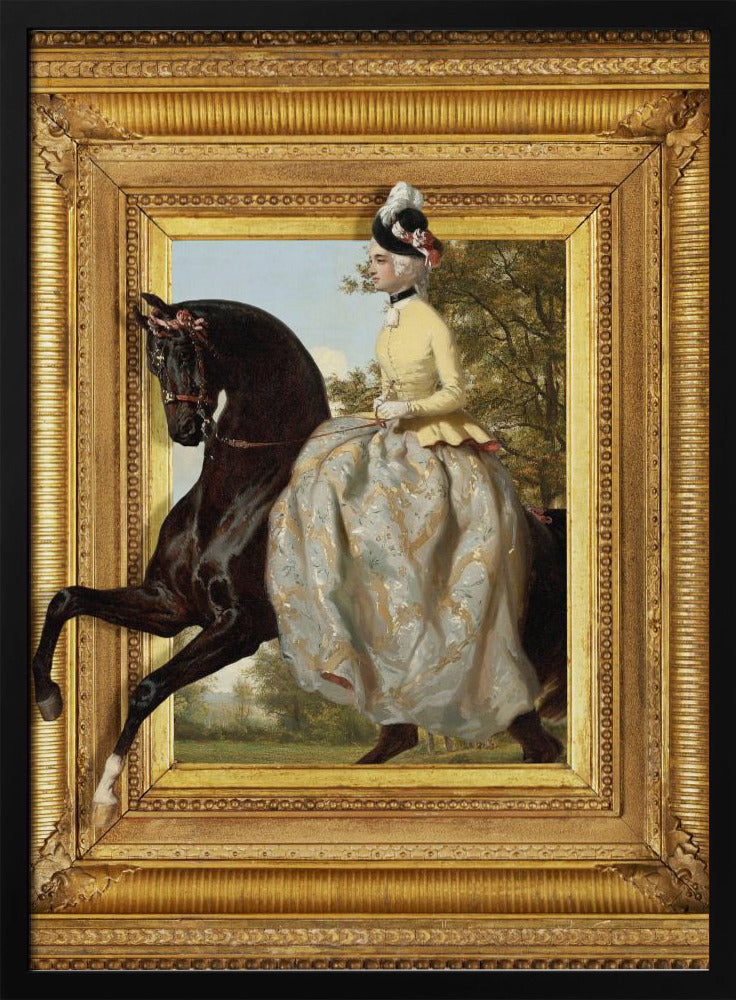 Die Dame und ihr Pferd | Poster