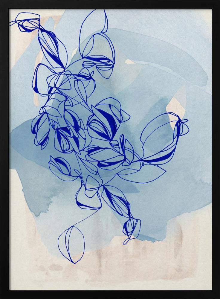 Blaue Weinrebe Eleganz | Poster