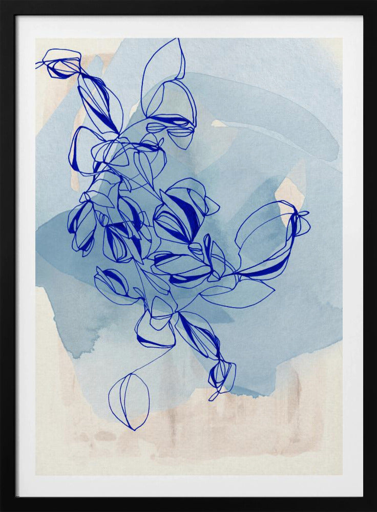 Blaue Weinrebe Eleganz | Poster