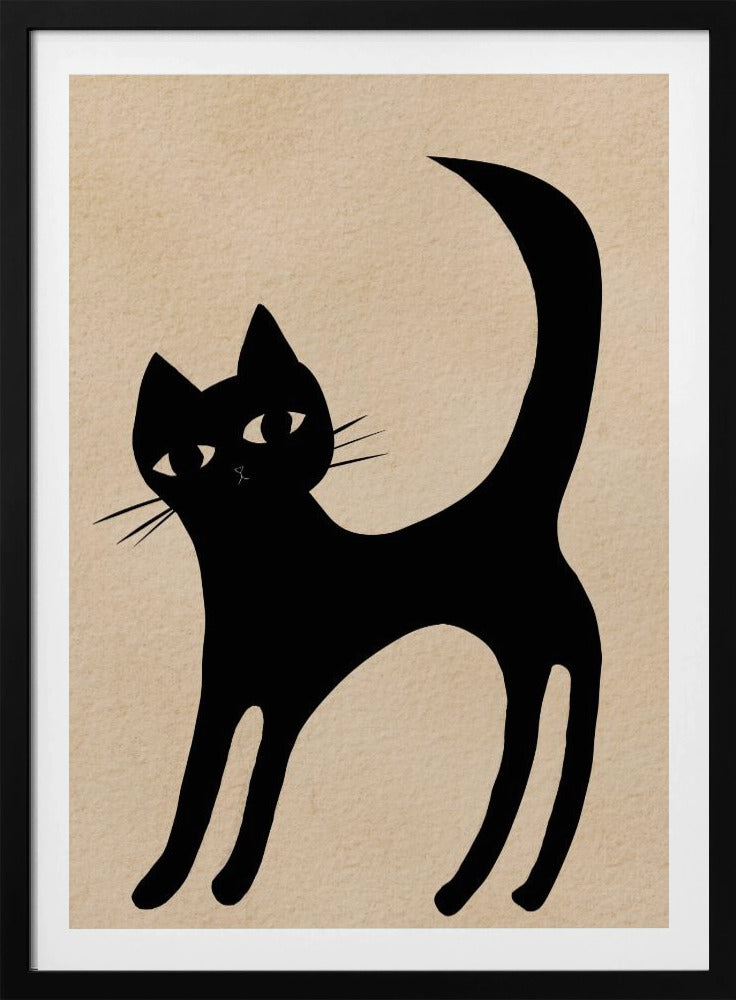 Schwarze Katze | Poster
