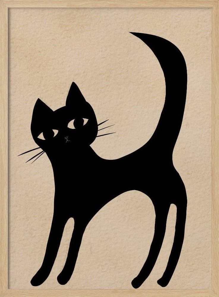 Schwarze Katze | Poster
