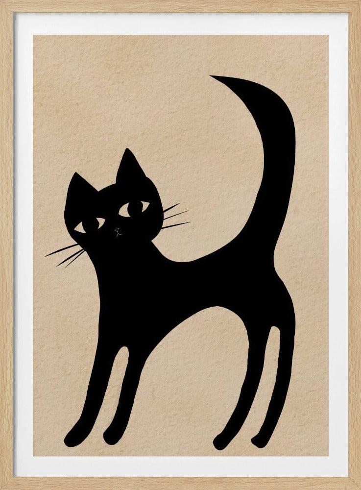 Schwarze Katze | Poster