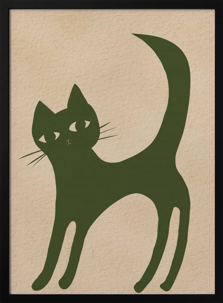 Grüne Katze | Poster