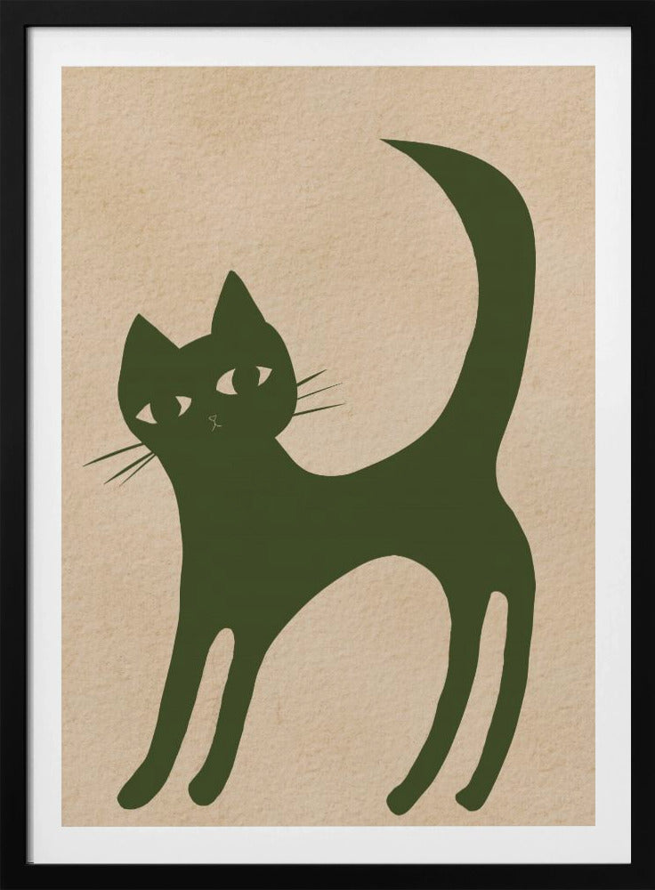 Grüne Katze | Poster