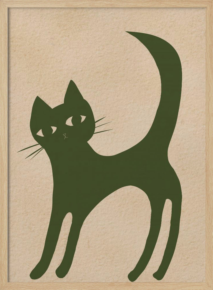 Grüne Katze | Poster