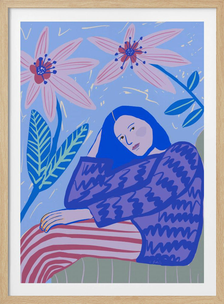 Sitzende Dame | Poster