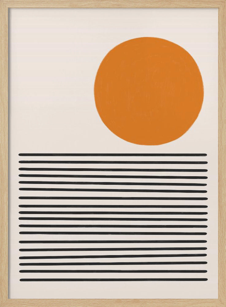 Minimalistische Meereslandschaft | Poster