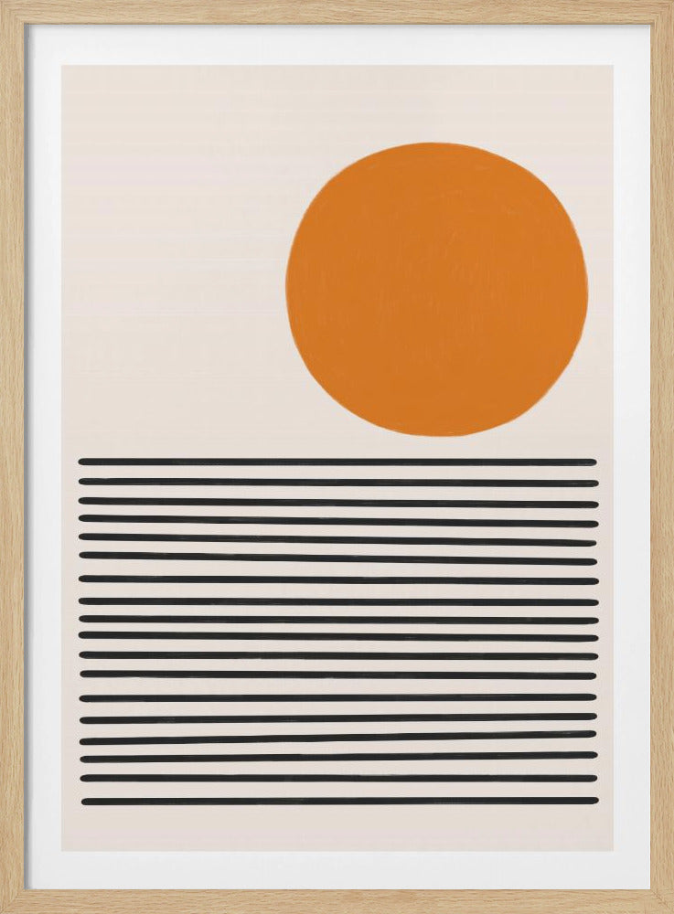 Minimalistische Meereslandschaft | Poster