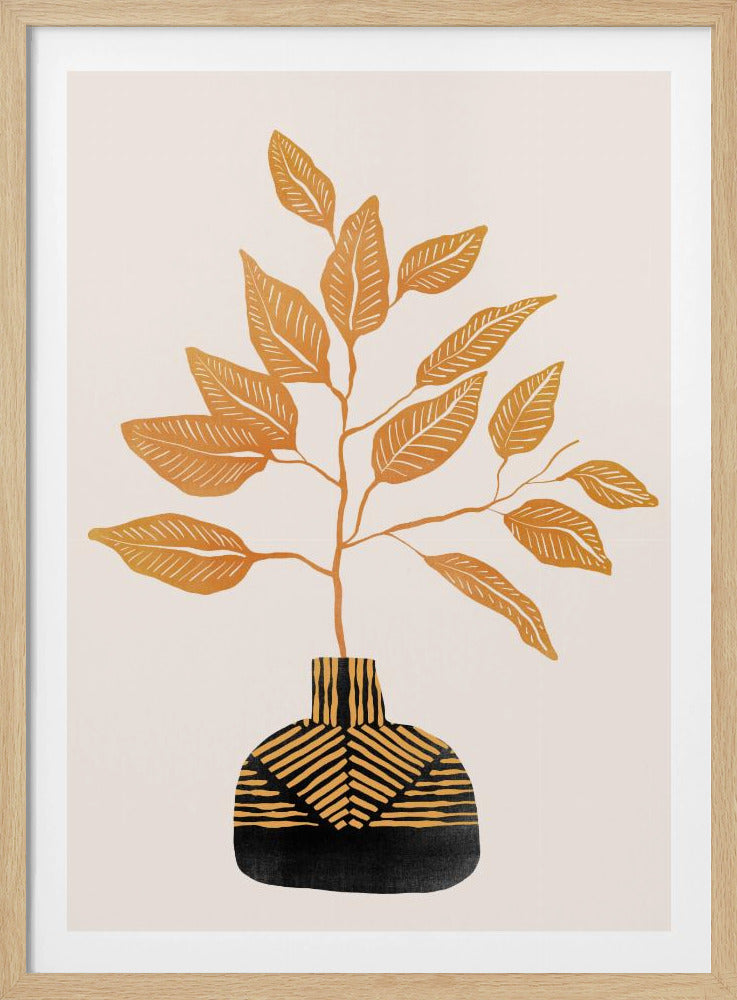 Tribal Vase von Catsanddotz 32 x 40 Zoll | Poster
