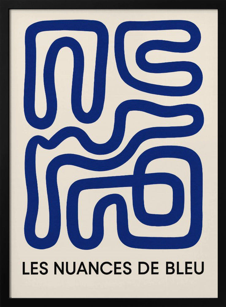 Blauer Labyrinthfluss | Poster