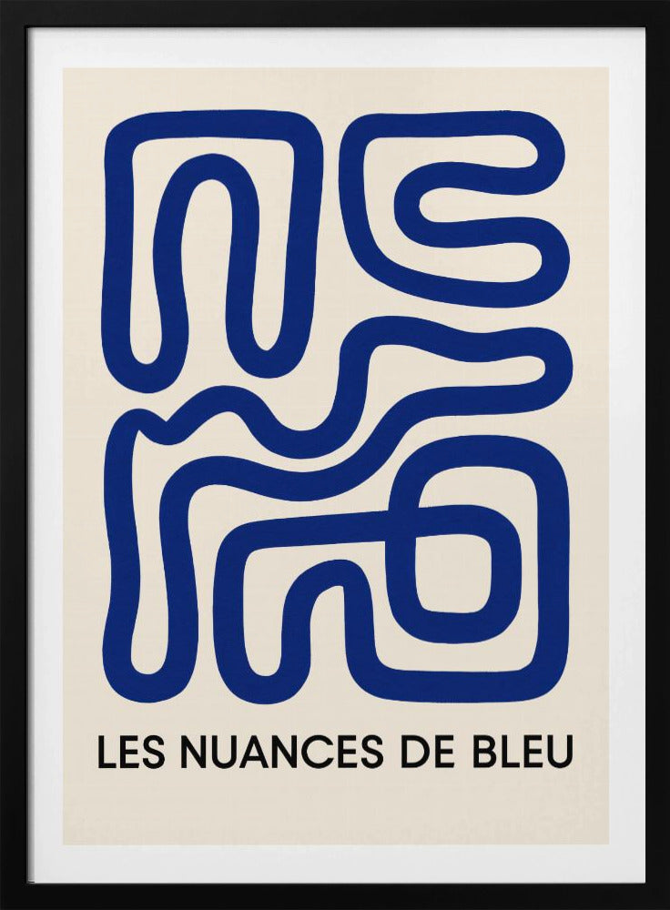 Blauer Labyrinthfluss | Poster