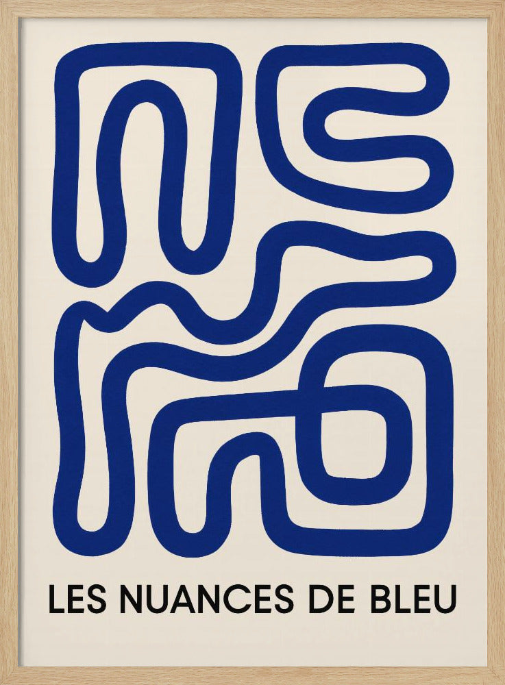 Blauer Labyrinthfluss | Poster