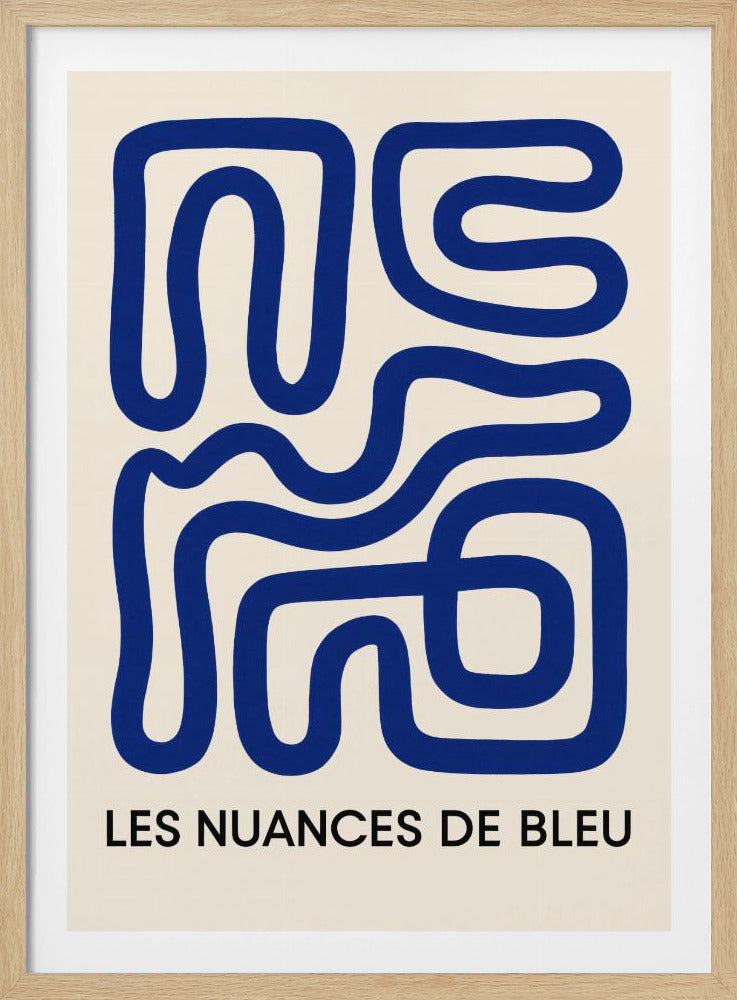 Blauer Labyrinthfluss | Poster