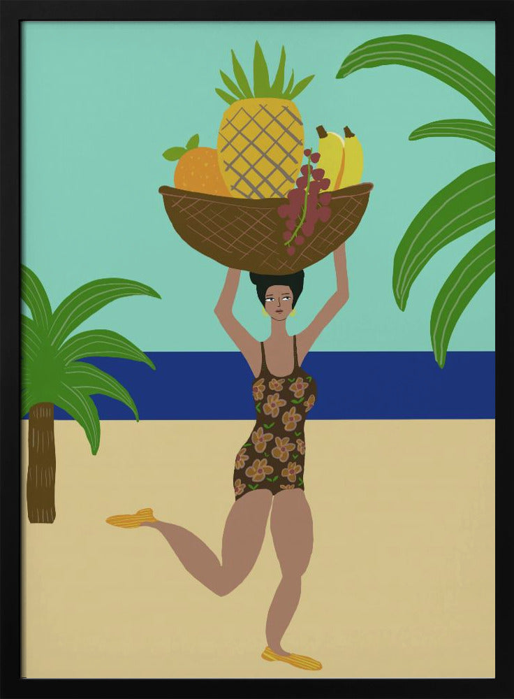 Tropische Früchte am Strand | Poster