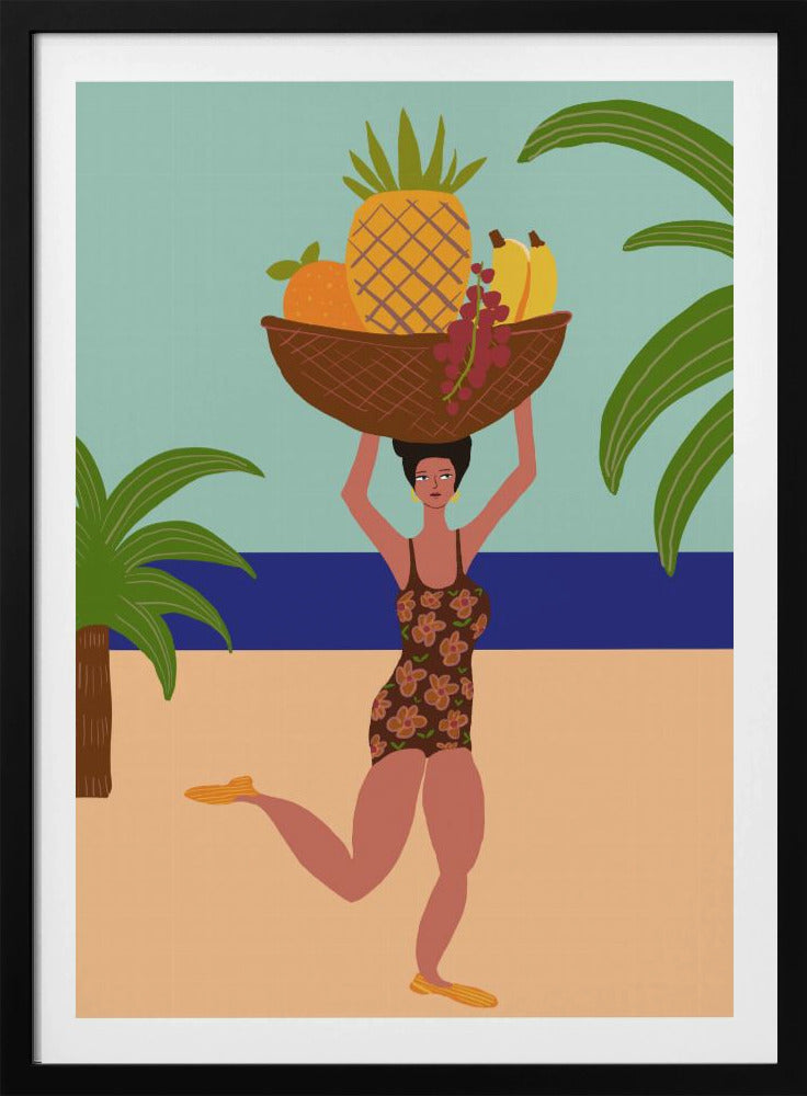 Tropische Früchte am Strand | Poster