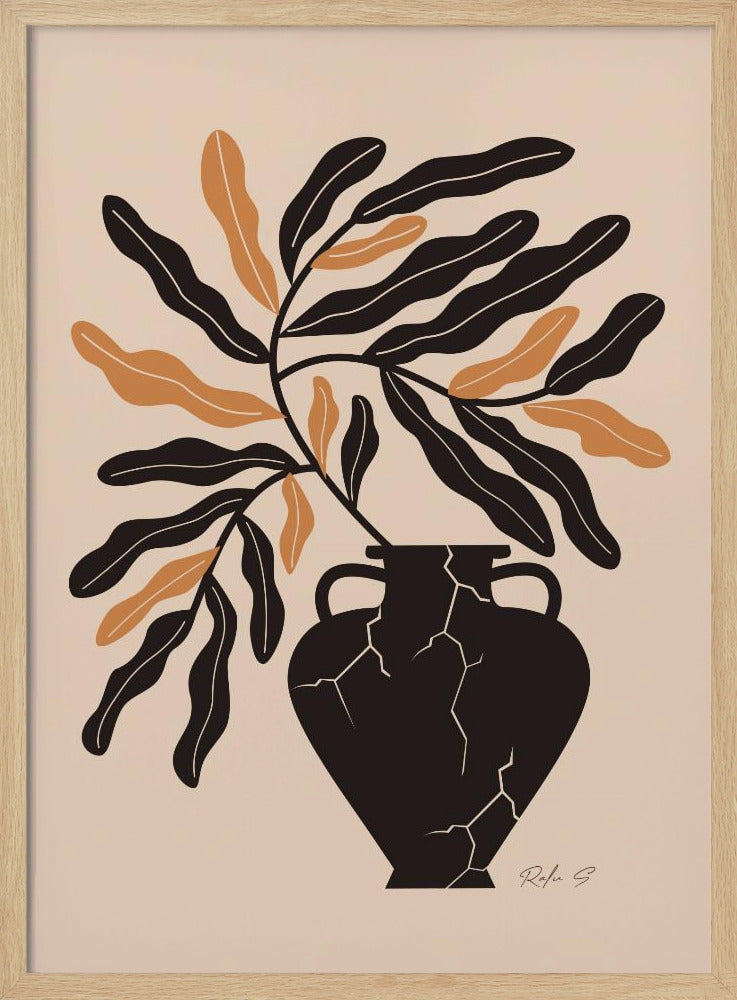 Sanftes Leben in einer zerbrochenen Vase | Poster