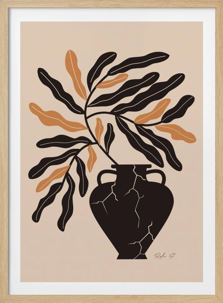Sanftes Leben in einer zerbrochenen Vase | Poster