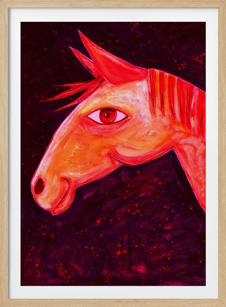 Träume von Pferden Rot | Poster