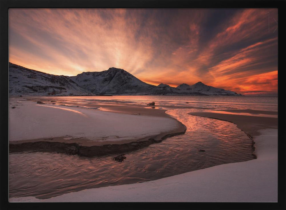 Goldener Sonnenuntergang | Poster