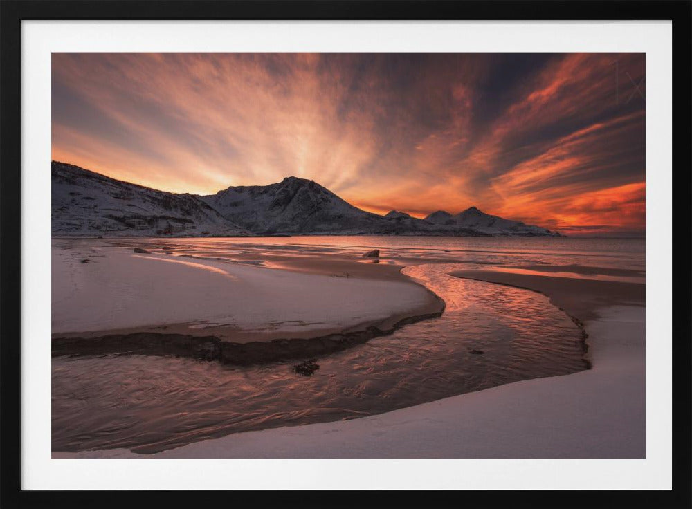 Goldener Sonnenuntergang | Poster