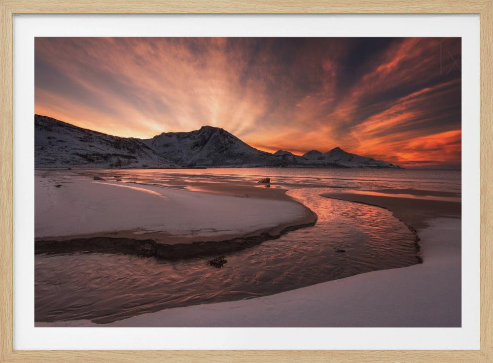 Goldener Sonnenuntergang | Poster