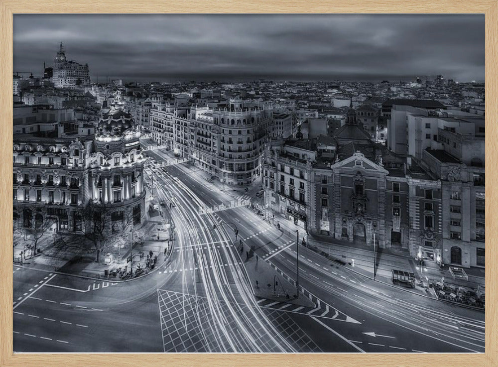 Lichter der Stadt Madrid | Poster