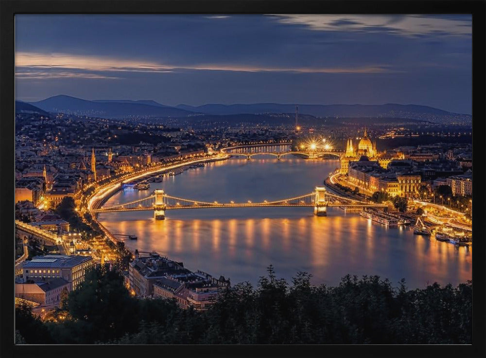 Panorama von Budapest | Poster