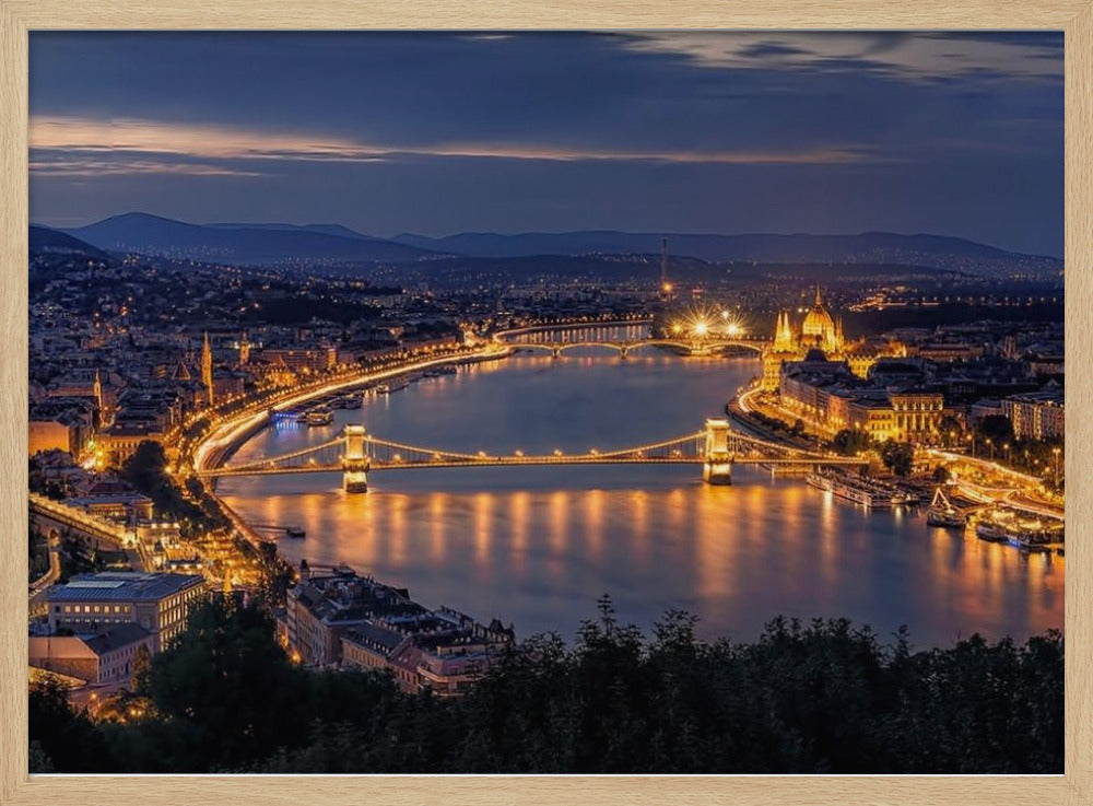 Panorama von Budapest | Poster