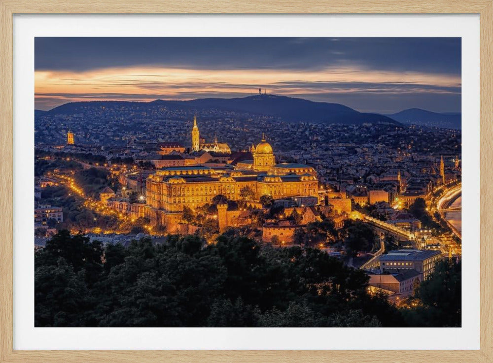 Panorama von Budapest | Poster